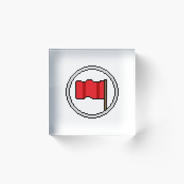 Vexillology Symbol Acrylic Block