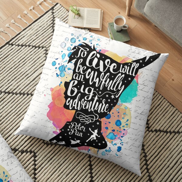 Peter Pan - To Live Floor Pillow