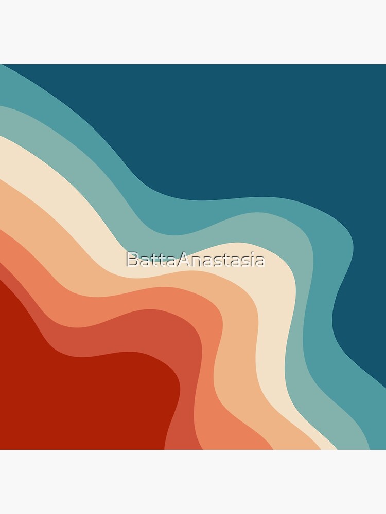 Retro style waves by BattaAnastasia