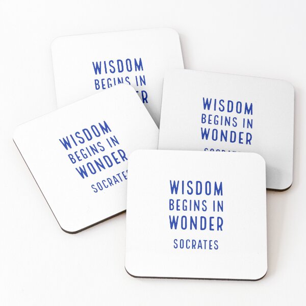 Item preview, Wisdom begins in wonder - Socrates quotes designed and sold by Inspirationmotivation.