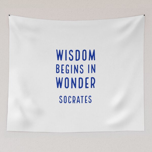 Item preview, Wisdom begins in wonder - Socrates quotes designed and sold by Inspirationmotivation.