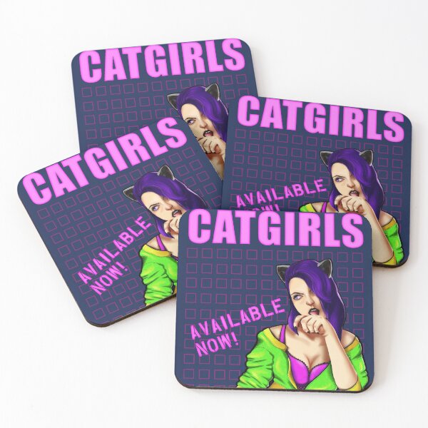 Item preview, Genetically Engineered Catgirls Cyberpunk designed and sold by philomenta.