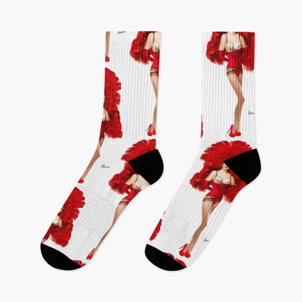 Item preview, Showgirl with Red Feathers Pinup designed and sold by empee.