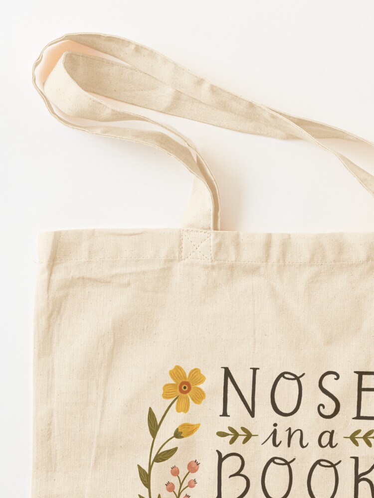 Alternate view of Nose in a Book Tote Bag