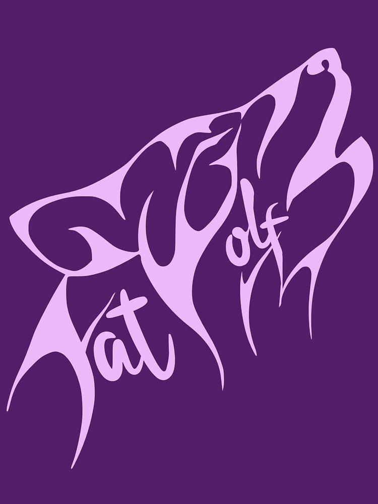 Fat Wolf - Stylised Pink by danbadgeruk