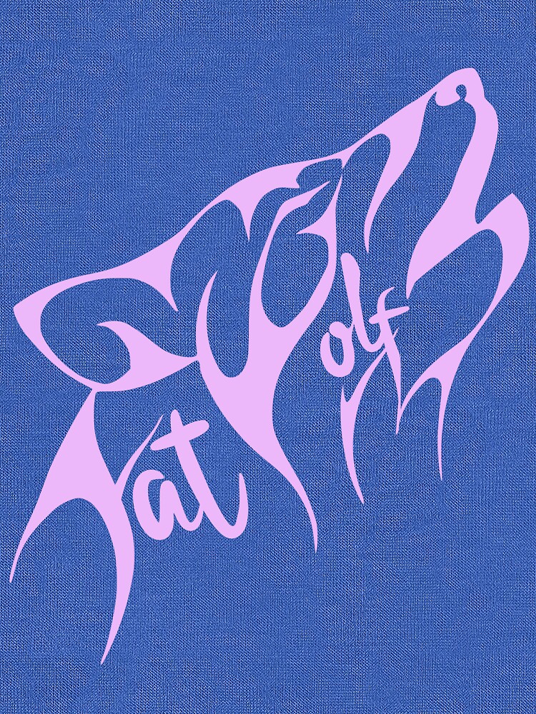 Fat Wolf - Stylised Pink by danbadgeruk