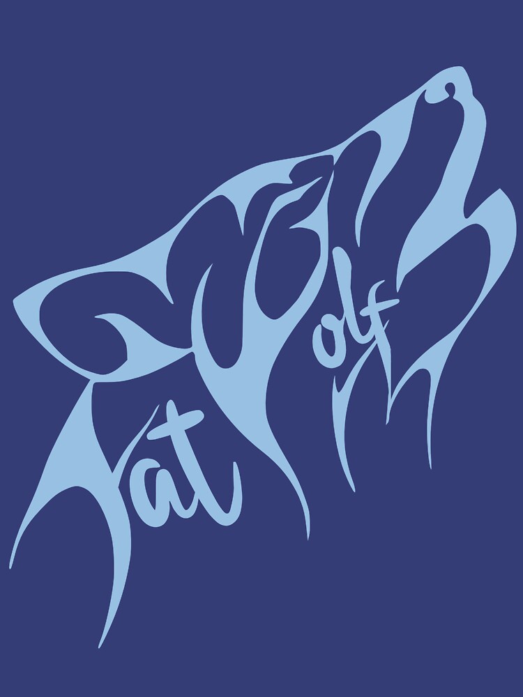 Fat Wolf - Stylised Blue by danbadgeruk