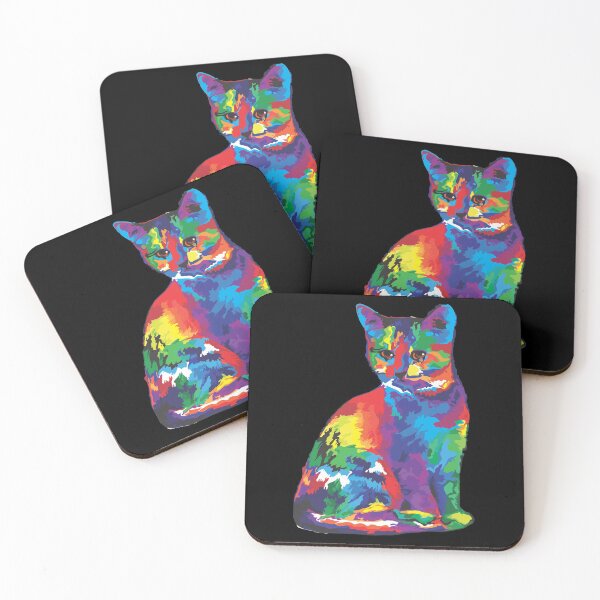 Item preview, Cute Colourful Rainbow Cat designed and sold by Elsie Starkey.