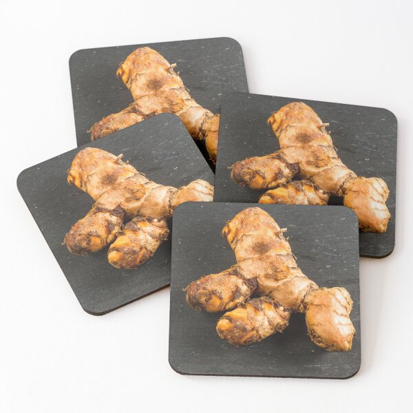 Item preview, Turmeric root on dark slate background designed and sold by Andy Chisholm.