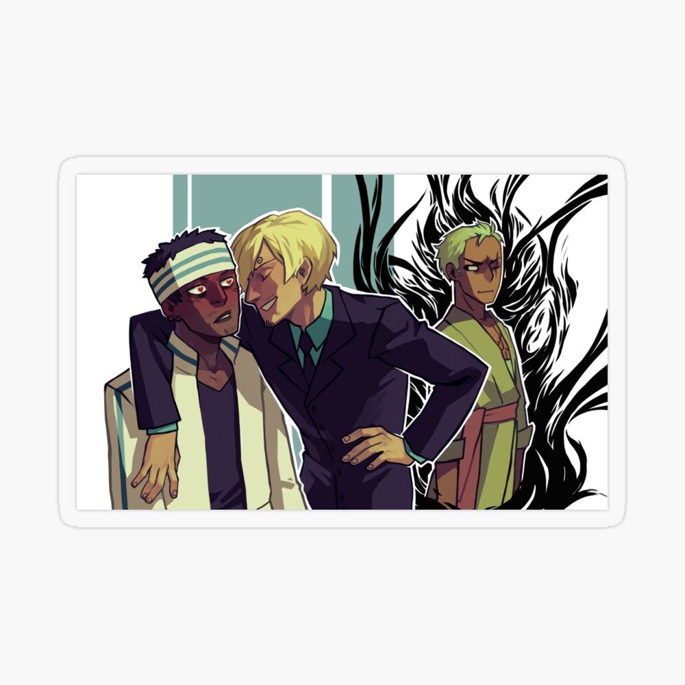 Sanji x Gin + Zoro | One Piece | Art Board Print