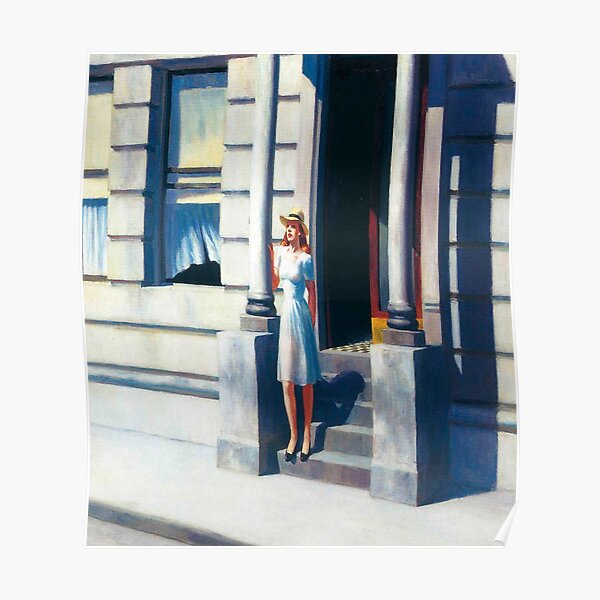 Hora de verano-Edward Hopper Póster