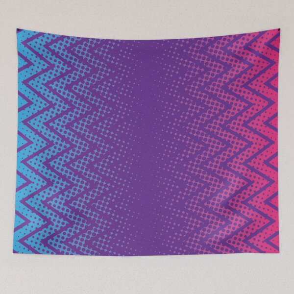 Item preview, Purple Zig Zag Halftone designed and sold by Zethinova.