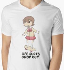life sucks drop out Men's V-Neck T-Shirt