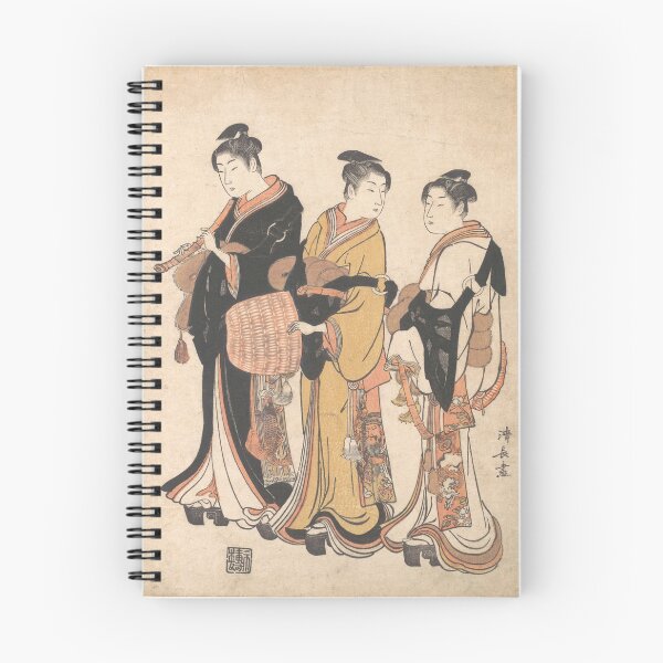 Item preview, Three Young Women Masquerading as Komuso - Torii Kiyonaga   designed and sold by RBEnt.