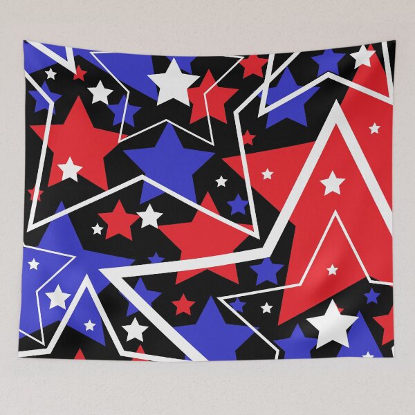 Item preview, Patriotic Stars and Outlines Pattern INVERTED designed and sold by Zethinova.