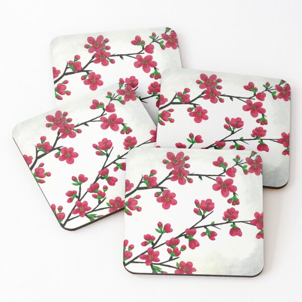 Item preview, Red Flowering Branches designed and sold by Wyndee Breheny.