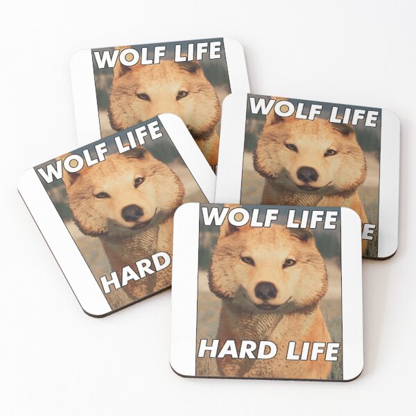 Item preview, Wolf Life Hard Life designed and sold by bmlzootown.