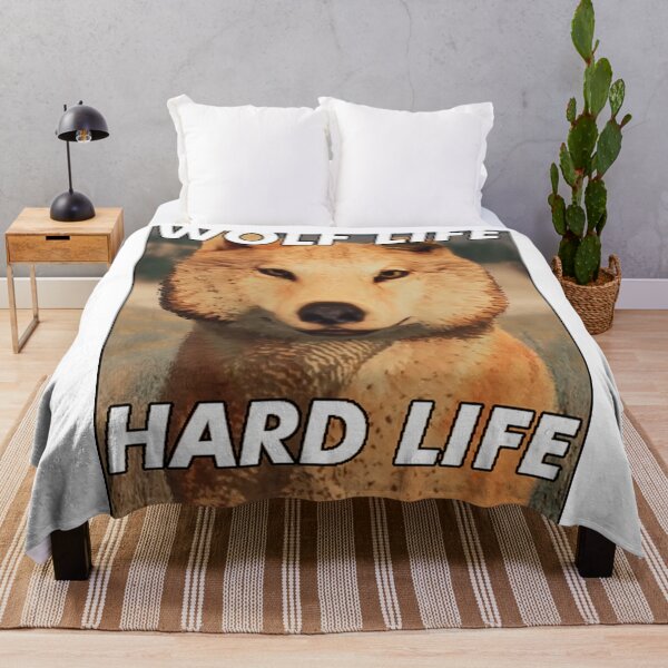 Item preview, Wolf Life Hard Life designed and sold by bmlzootown.