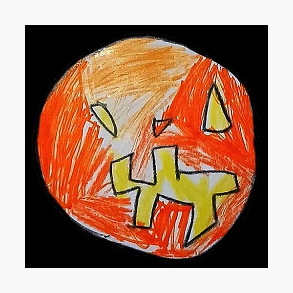 Pumpkin Face #01 Photographic Print