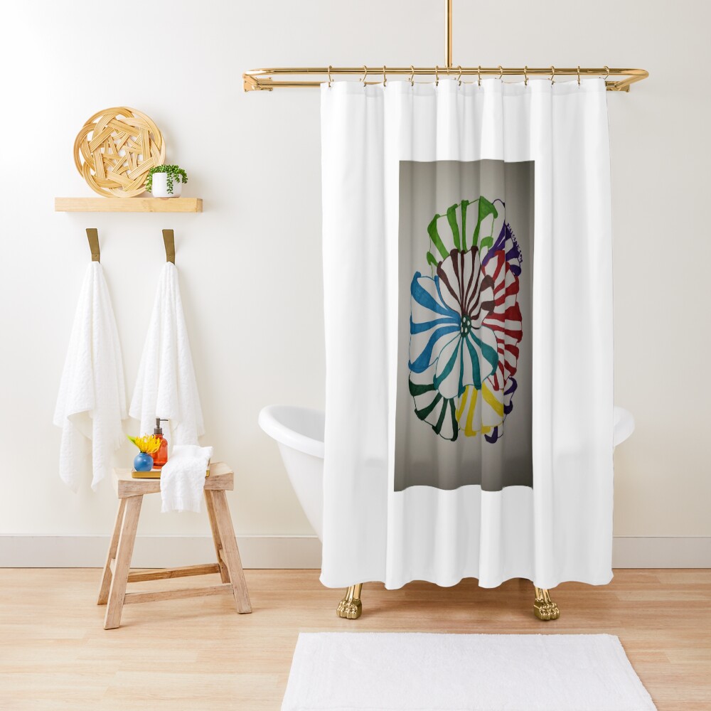3D color Shower Curtain