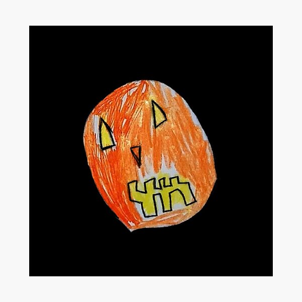 Pumpkin Face #02 Photographic Print