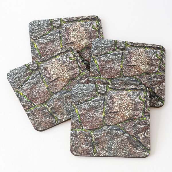 Item preview, Rock Wall with Moss Abstract designed and sold by Dana Roper.