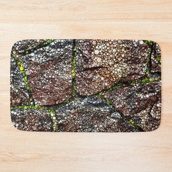 Item preview, Rock Wall with Moss Abstract designed and sold by Dana Roper.