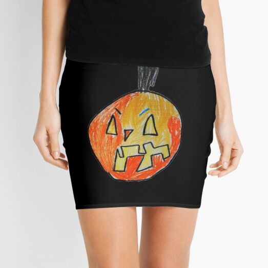 Pumpkin Face #03 Mini Skirt