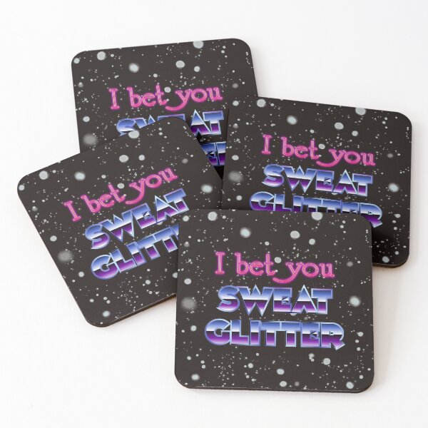 Item preview, I bet You Sweat Glitter Retro 80s Type Design designed and sold by danielliamgill.