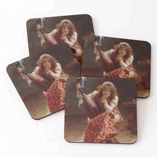Item preview, The Girl with a Lute by Edward John Gregory  designed and sold by ArtExpression.