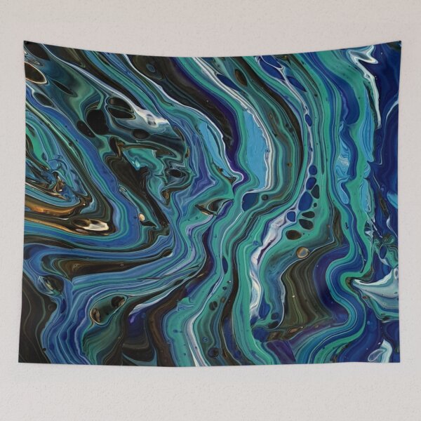 Item preview, My worlds above - an abstract fluid art by Sharon Perry designed and sold by sharonperryart.