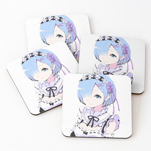Rem super cute Coasters (Set of 4)
