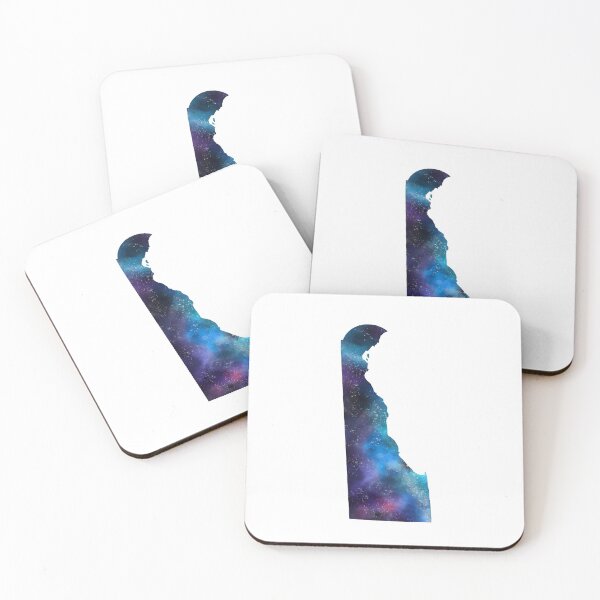 Item preview, Delaware State Galaxy Map / United States Art Print designed and sold by Alisha Watercolors.