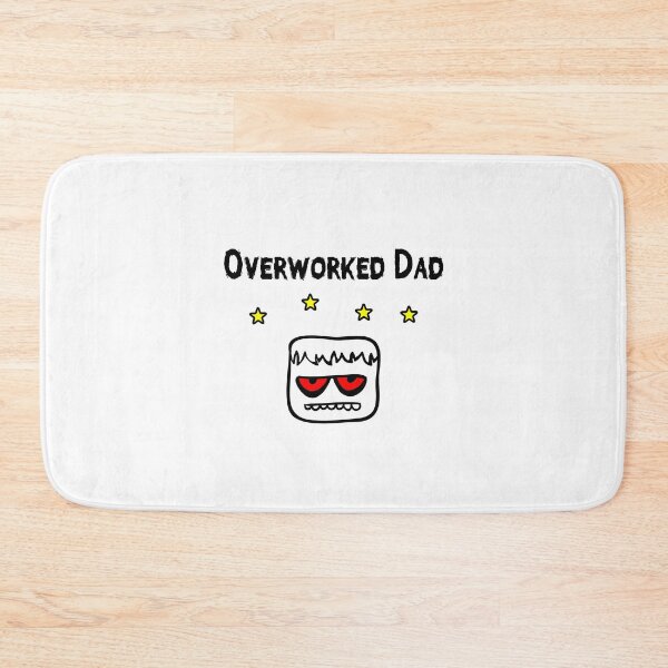 Item preview, Funny Overworked Dad Blockhead With Stars Color designed and sold by TinyStarAmerica.