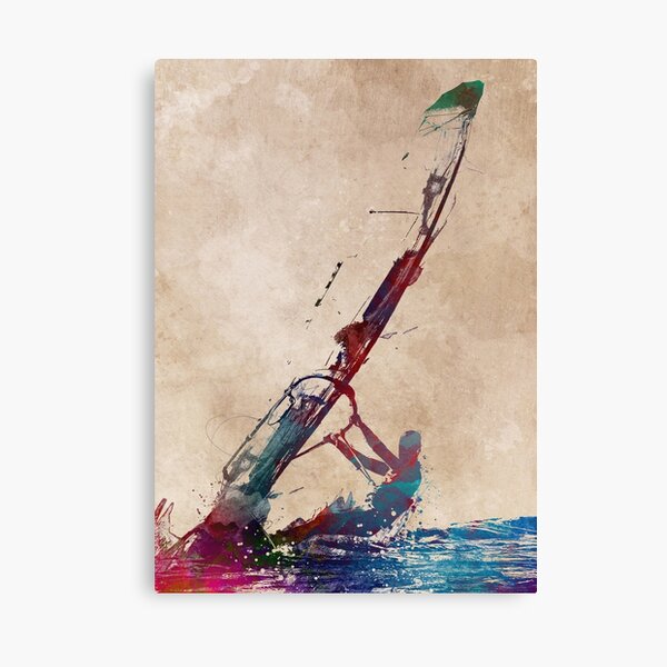 windsurfing sport art #windsurfing #sport Canvas Print