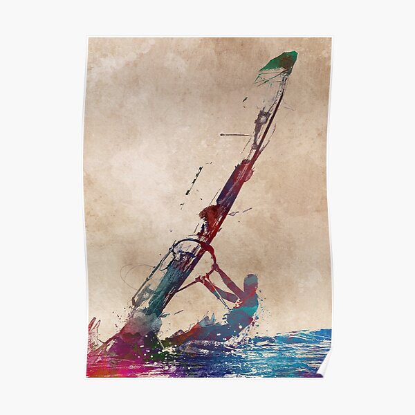 windsurfing sport art #windsurfing #sport Poster