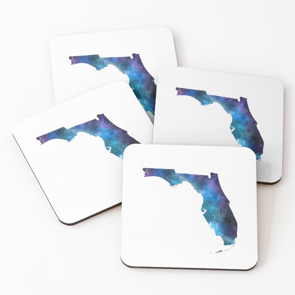 Item preview, Florida State Galaxy Map / United States Art Print designed and sold by Alisha Watercolors.