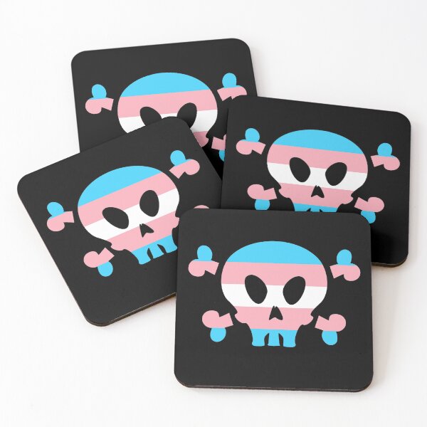 Item preview, Transgender LGBT Pride Skull Halloween designed and sold by MagicBoutique.