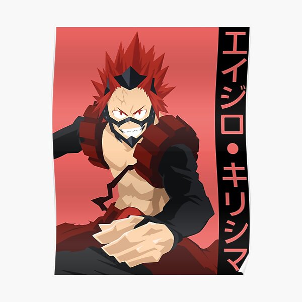 Kirishima Eijiro Boku No Hero Academia My Hero Academia Posters | Redbubble