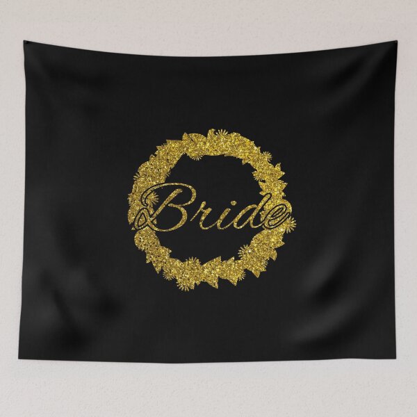 Item preview, Bride Floral Wreath Gold Wedding JGA Gift designed and sold by Weilichesmag.
