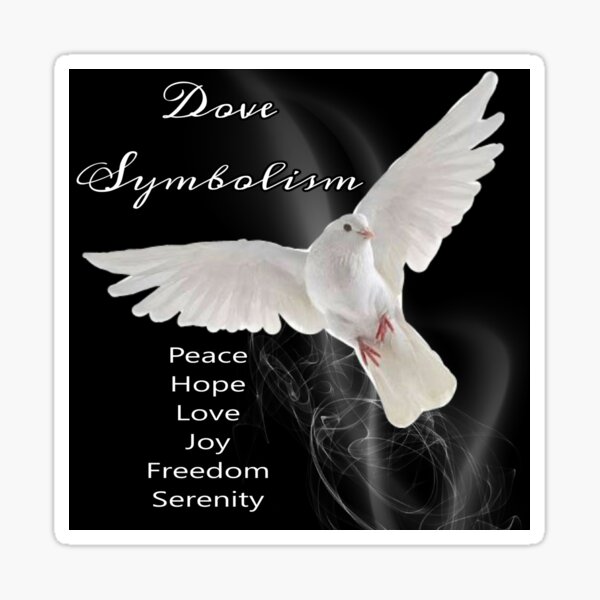 Dove Symbolism Totem Spirit Guide Sticker