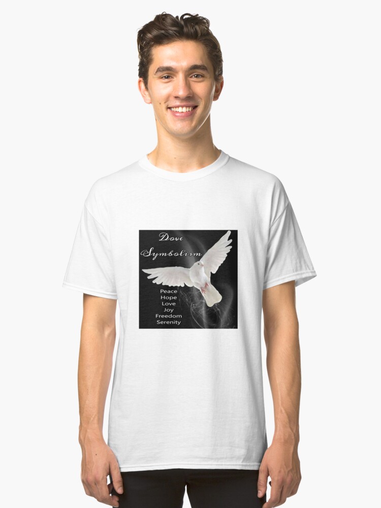 Alternate view of Dove Symbolism Totem Spirit Guide Classic T-Shirt