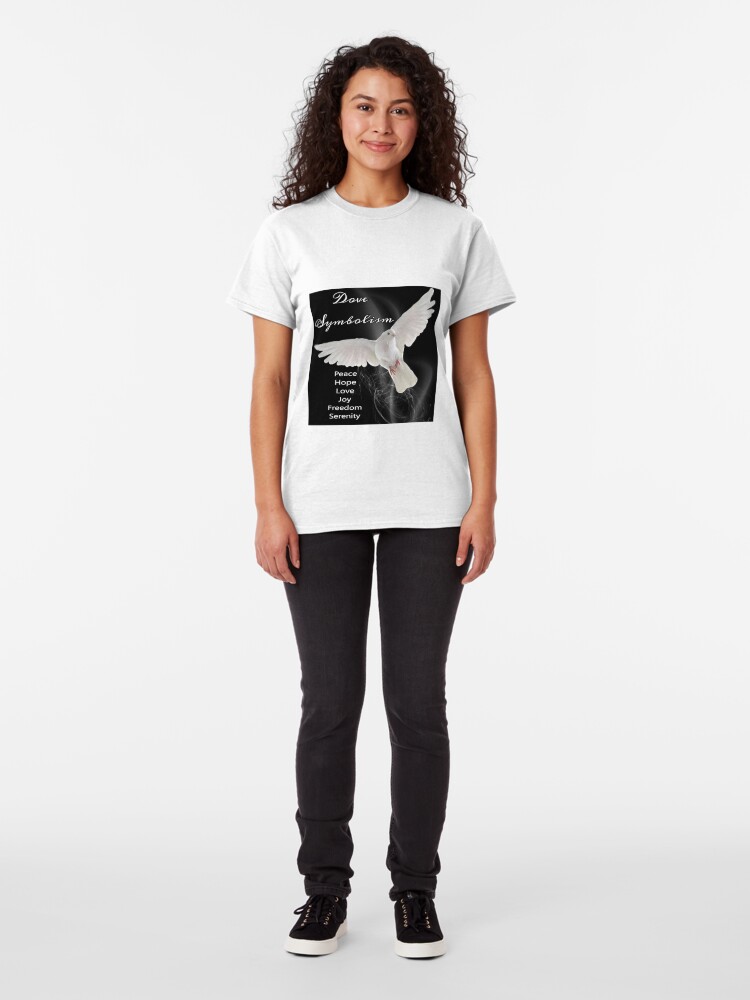 Alternate view of Dove Symbolism Totem Spirit Guide Classic T-Shirt
