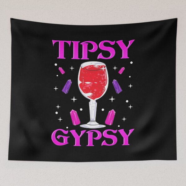 Item preview, Cute Tipsy Gypsy Funny Halloween Drinking Wine designed and sold by perfectpresents.