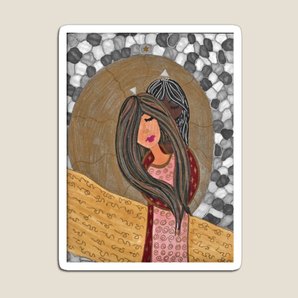 Mary Magdalene and Her Beloved - Revealed and Concealed Magnet