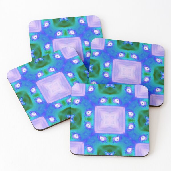 Item preview, Mosaic of the Eyes, 2019 Halloween Collection, Purple and Green Abstract Pattern, by Bennydoscope designed and sold by Bennydoscope.