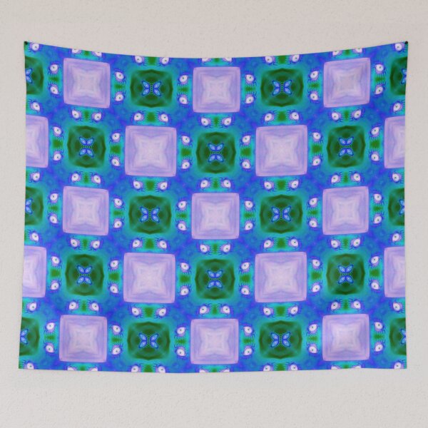 Item preview, Mosaic of the Eyes, 2019 Halloween Collection, Purple and Green Abstract Pattern, by Bennydoscope designed and sold by Bennydoscope.