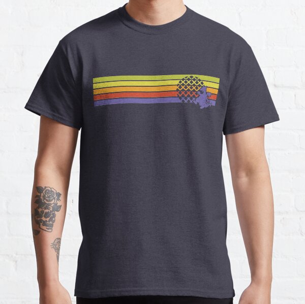 Retro Dragon Stripes Classic T-Shirt