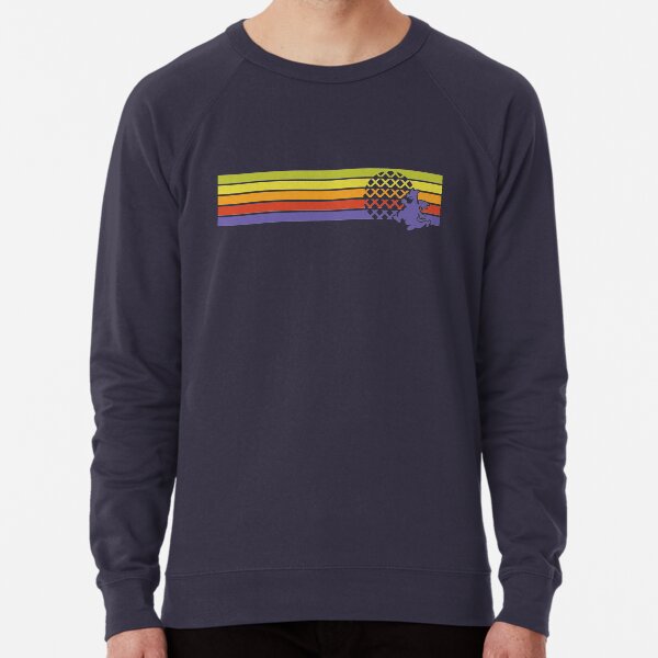 Retro Dragon Stripes Lightweight Sweatshirt