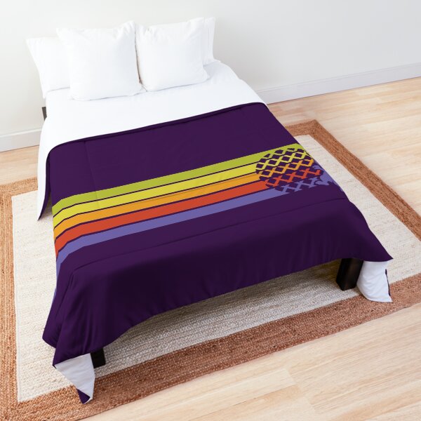 Retro Dragon Stripes Comforter